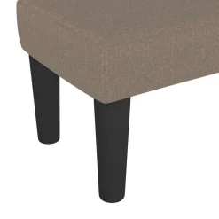 vidaXL Bancos-Banco de tela gris taupe 70x30x30 cm