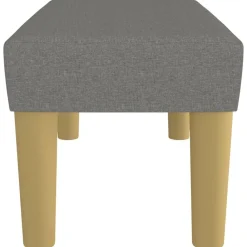 vidaXL Banco de tela 70x30x30 cm Gris oscuro New