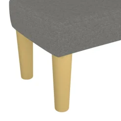 vidaXL Banco de tela 70x30x30 cm Gris oscuro New