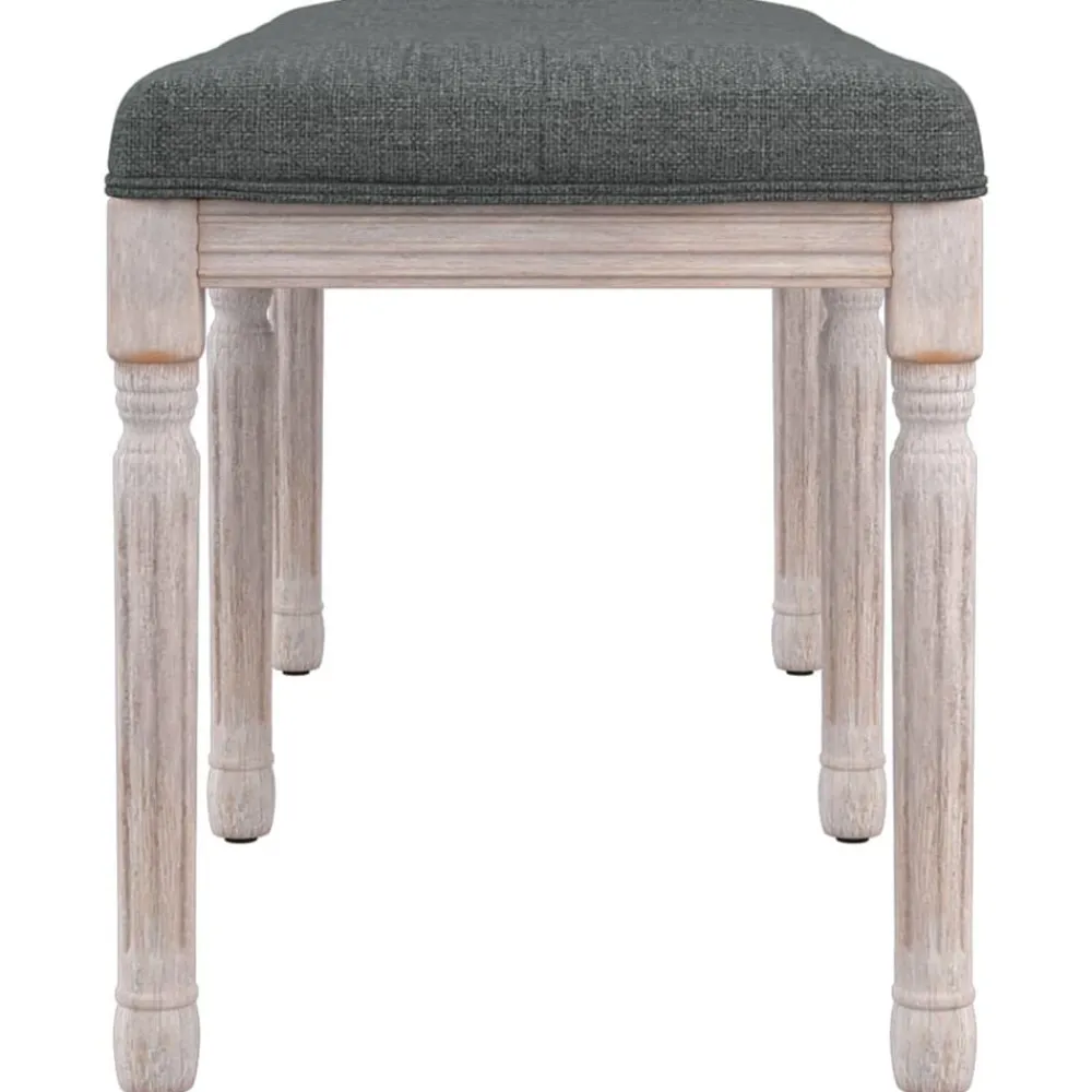 vidaXL Bancos-Banco de tela oscuro 110x40x49 cm