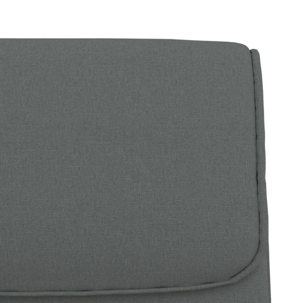 vidaXL Banco de tela 100x64x80 cm Gris oscuro Best
