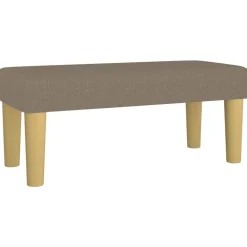 vidaXL Bancos-Banco de tela gris taupe 70x30x30 cm