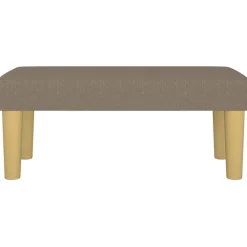 vidaXL Bancos-Banco de tela gris taupe 70x30x30 cm