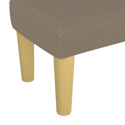 vidaXL Bancos-Banco de tela gris taupe 70x30x30 cm