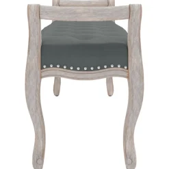 vidaXL Bancos-Banco de tela oscuro 110x45x60 cm
