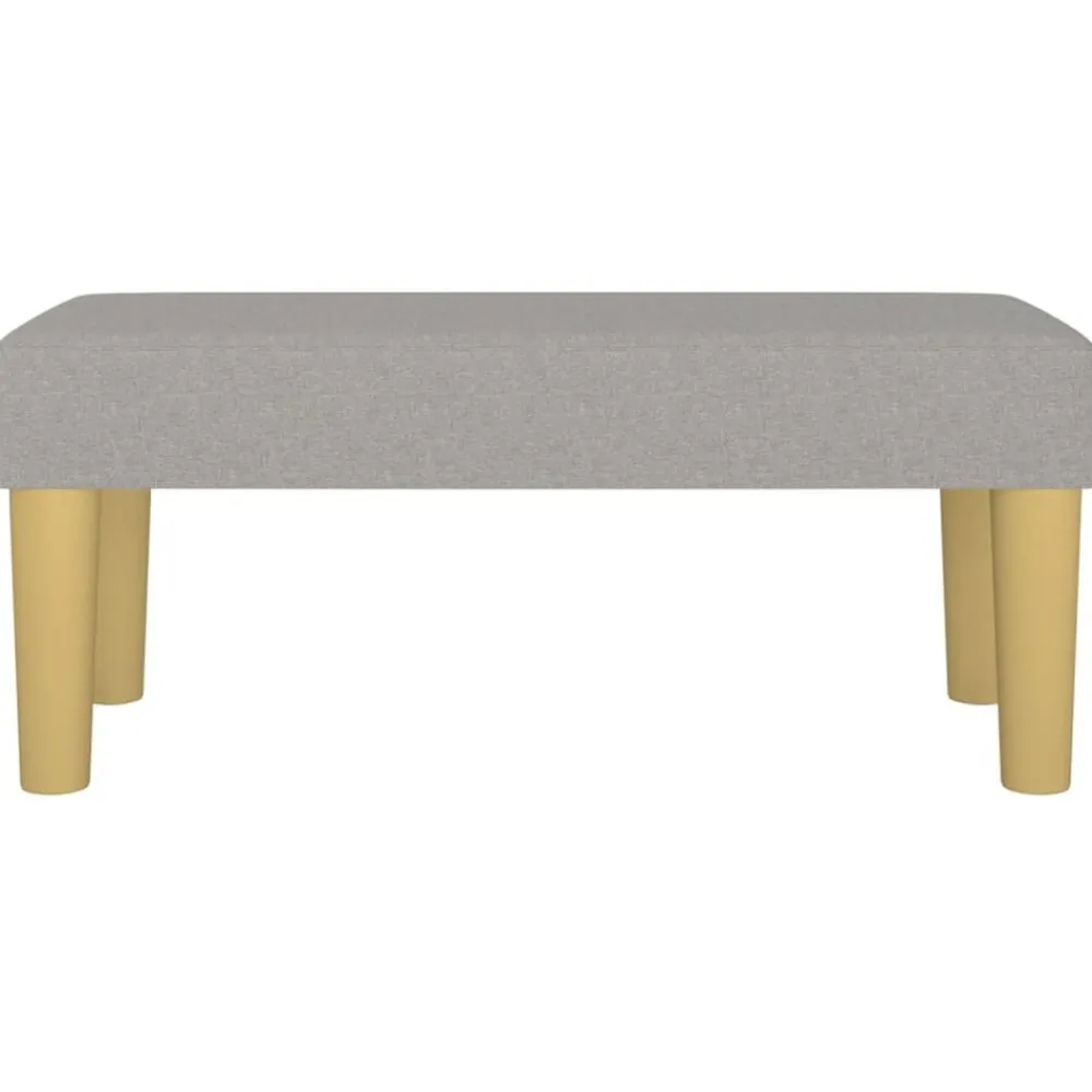 vidaXL Banco de tela 70x30x30 cm Gris claro Sale