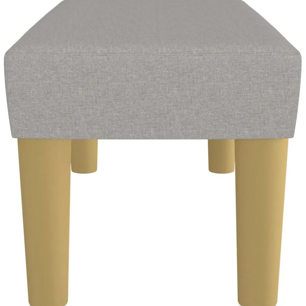 vidaXL Banco de tela 70x30x30 cm Gris claro Sale