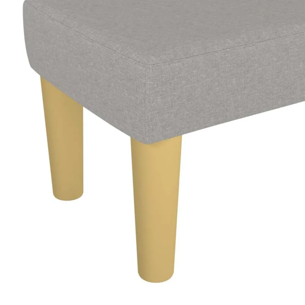 vidaXL Banco de tela 70x30x30 cm Gris claro Sale