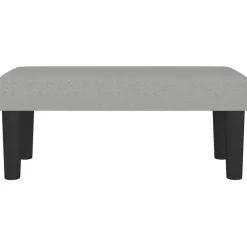 vidaXL Banco de tela 70x30x30 cm Gris claro New