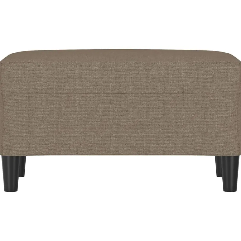 vidaXL Bancos-Banco de tela gris taupe 70x35x41 cm