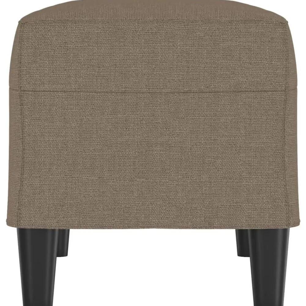vidaXL Bancos-Banco de tela gris taupe 70x35x41 cm