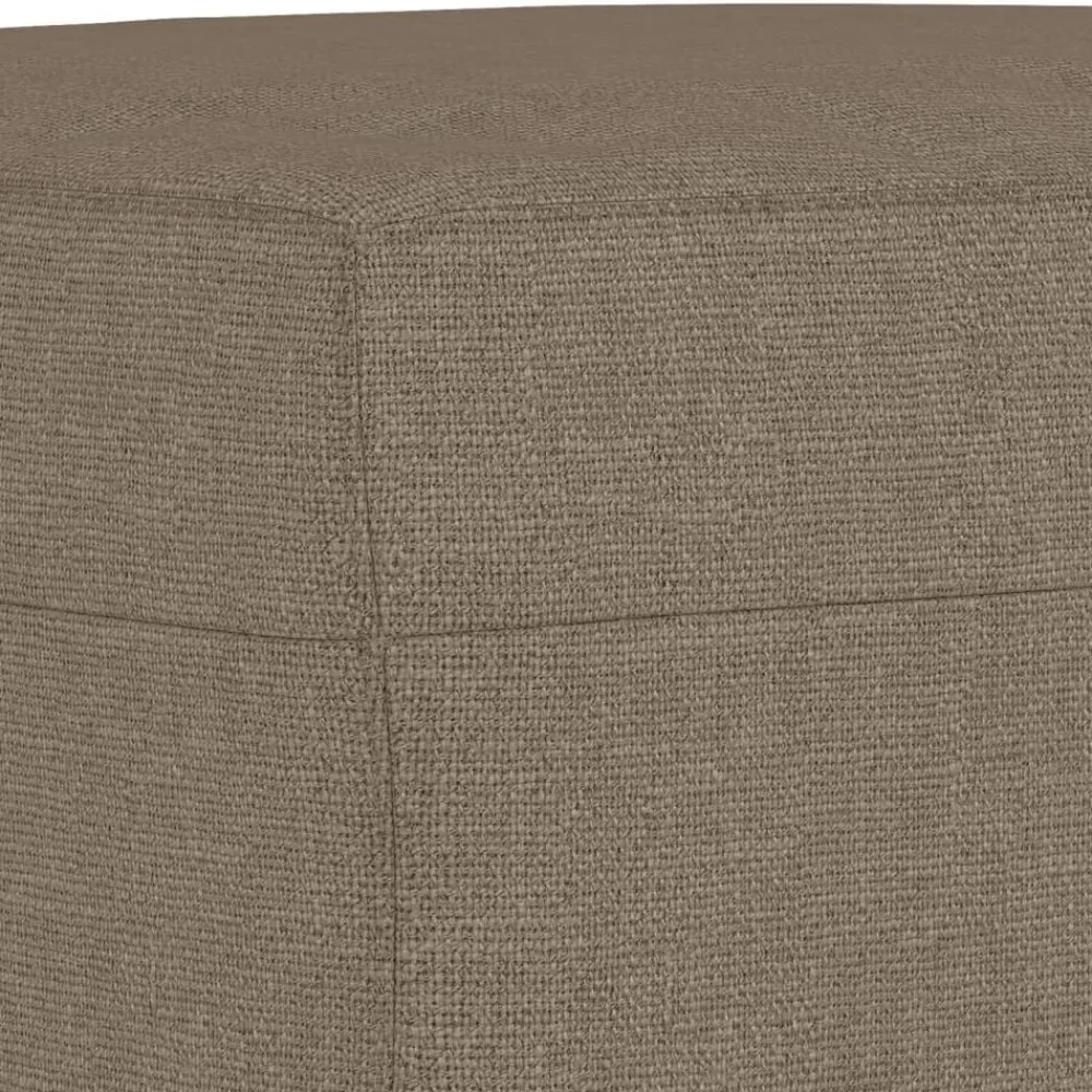 vidaXL Bancos-Banco de tela gris taupe 70x35x41 cm