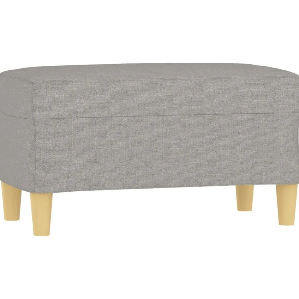 vidaXL Banco de tela 70x35x41 cm Gris claro Sale