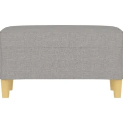 vidaXL Banco de tela 70x35x41 cm Gris claro Sale