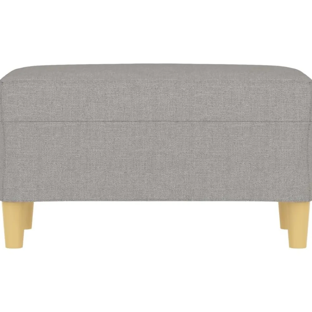 vidaXL Banco de tela 70x35x41 cm Gris claro Sale