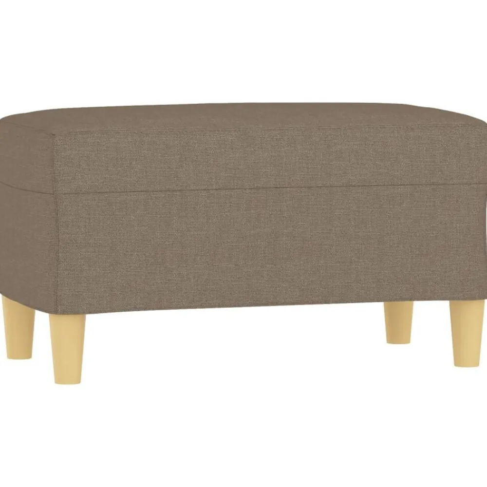 vidaXL Bancos-Banco de tela gris taupe 70x35x41 cm