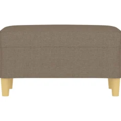 vidaXL Bancos-Banco de tela gris taupe 70x35x41 cm