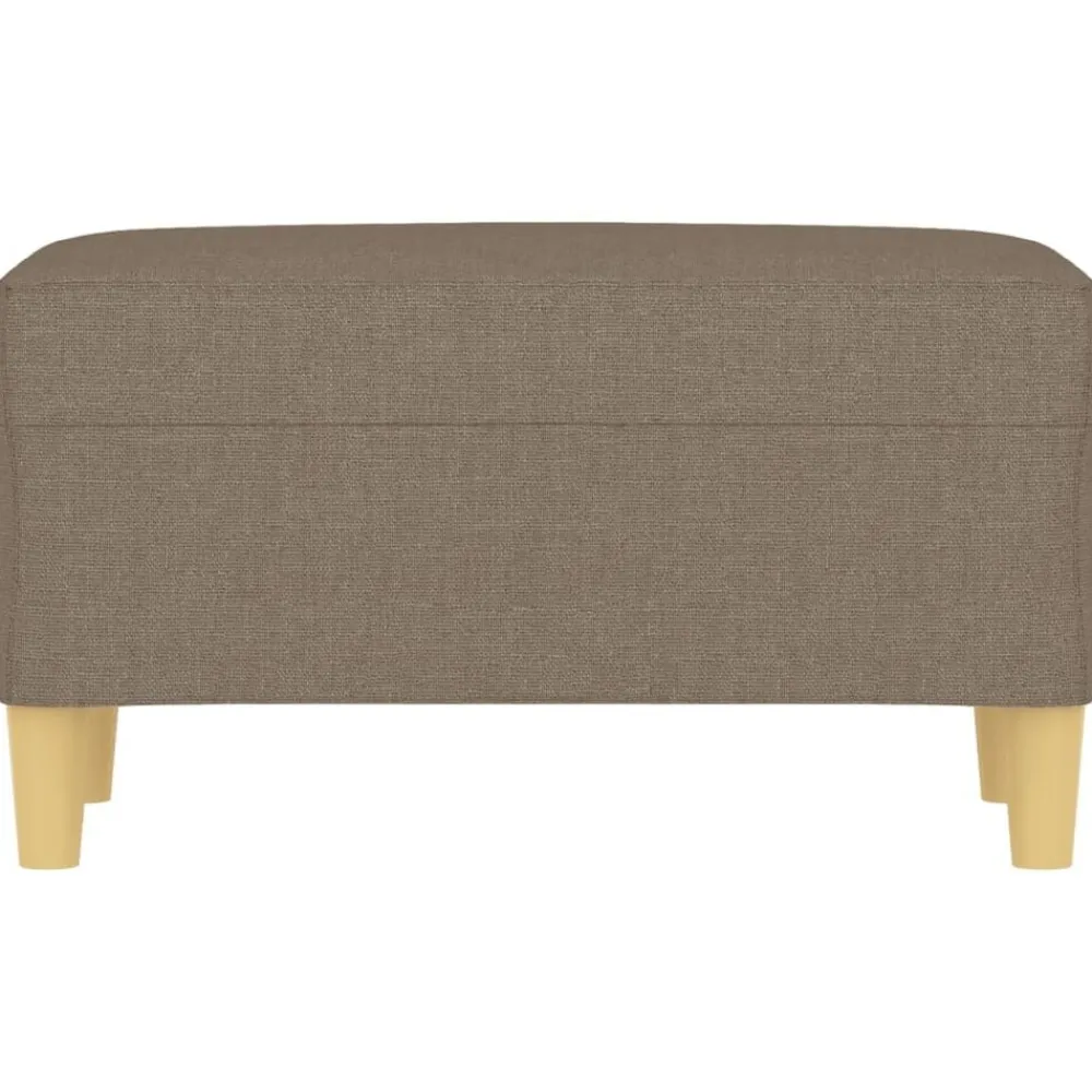 vidaXL Bancos-Banco de tela gris taupe 70x35x41 cm