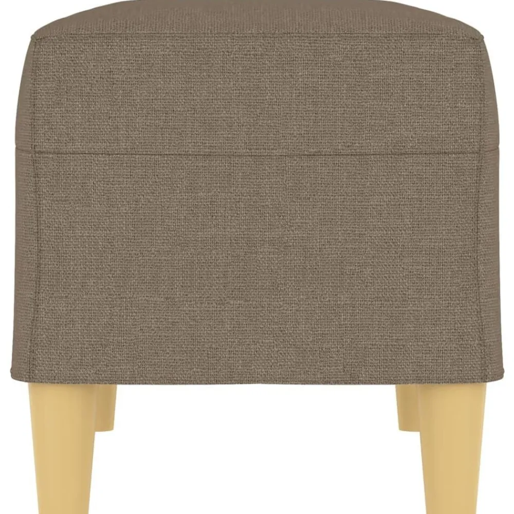 vidaXL Bancos-Banco de tela gris taupe 70x35x41 cm