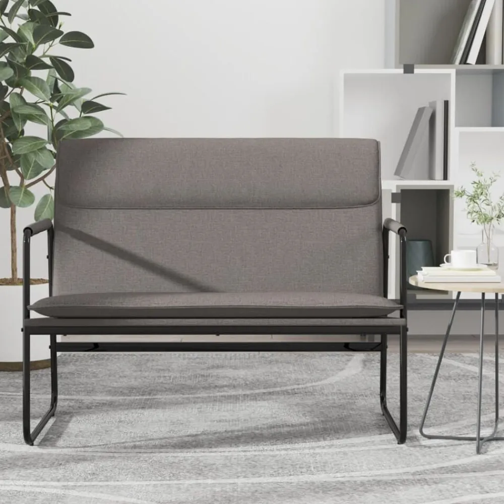vidaXL Bancos-Banco de tela gris 100x64x80 cm