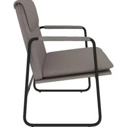 vidaXL Bancos-Banco de tela gris 100x64x80 cm