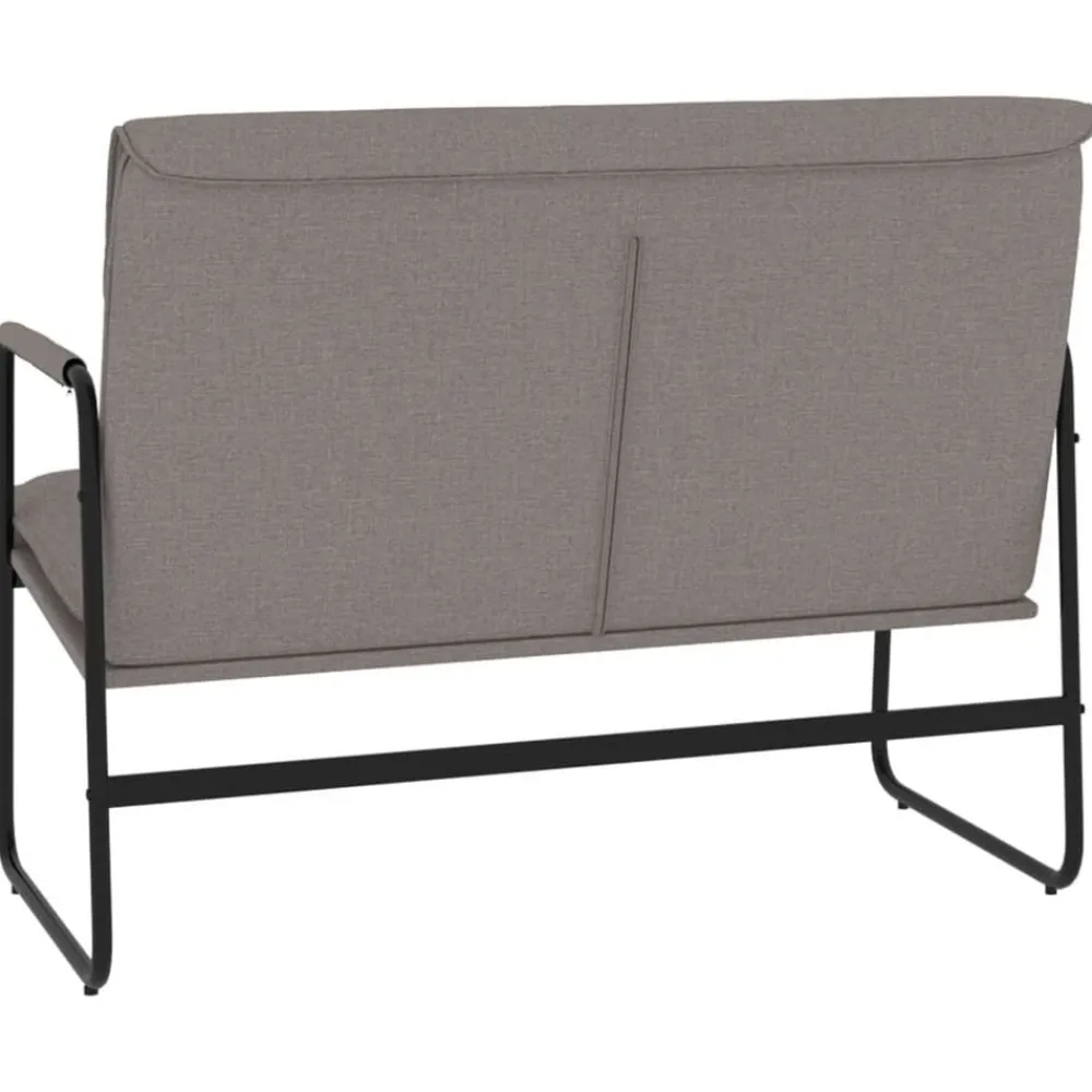 vidaXL Bancos-Banco de tela gris 100x64x80 cm