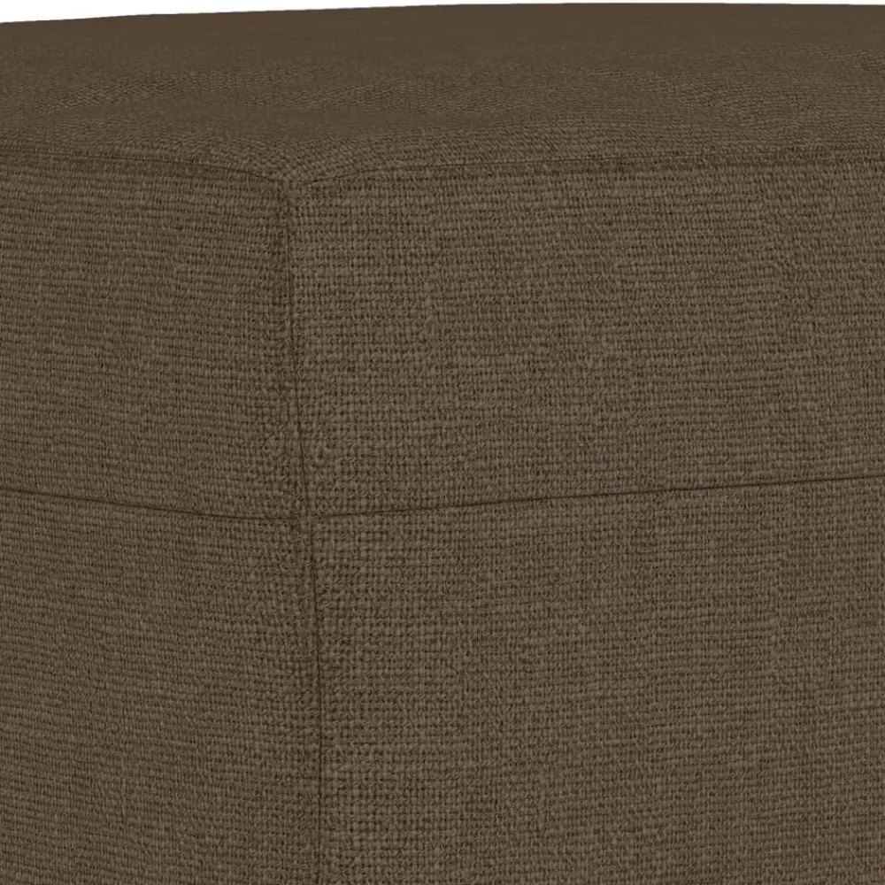 vidaXL Banco de tela marrón 70x35x41 cm Marrón New
