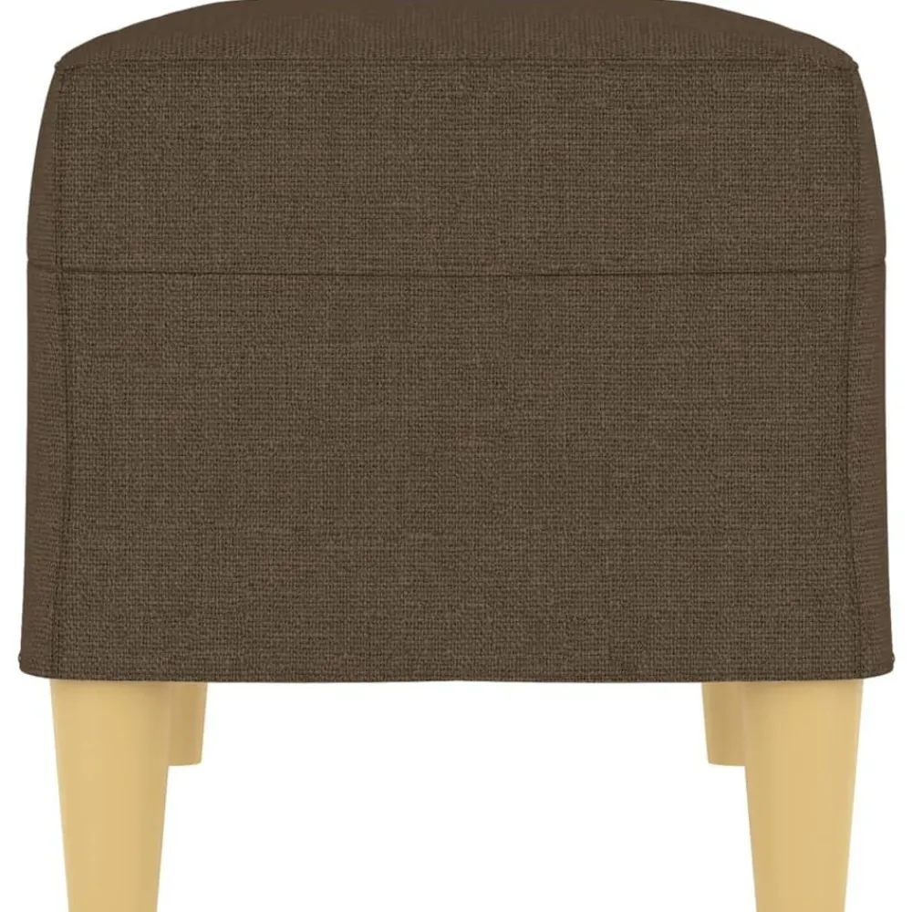 vidaXL Bancos-Banco de tela marrón 70x35x41 cm