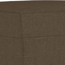 vidaXL Bancos-Banco de tela marrón 70x35x41 cm