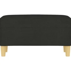 vidaXL Banco de tela 70x35x41 cm Negro Best