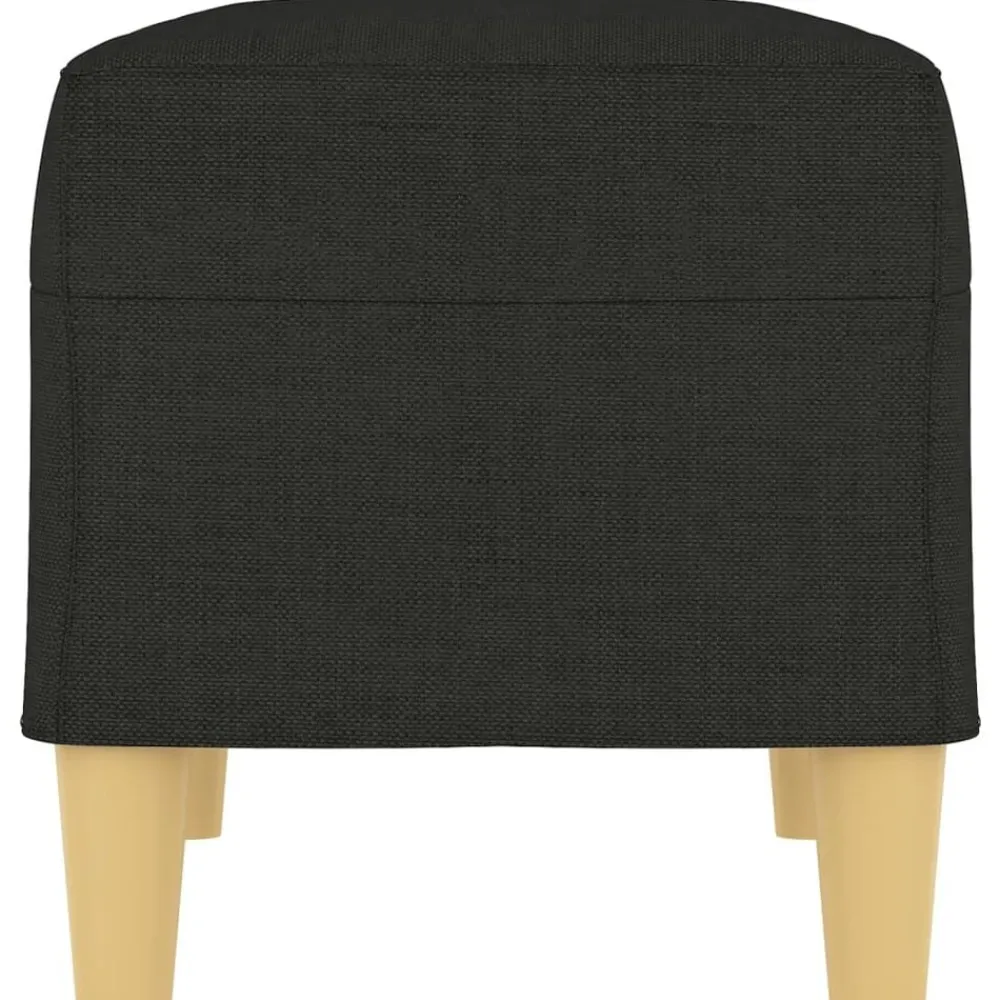 vidaXL Banco de tela 70x35x41 cm Negro Best