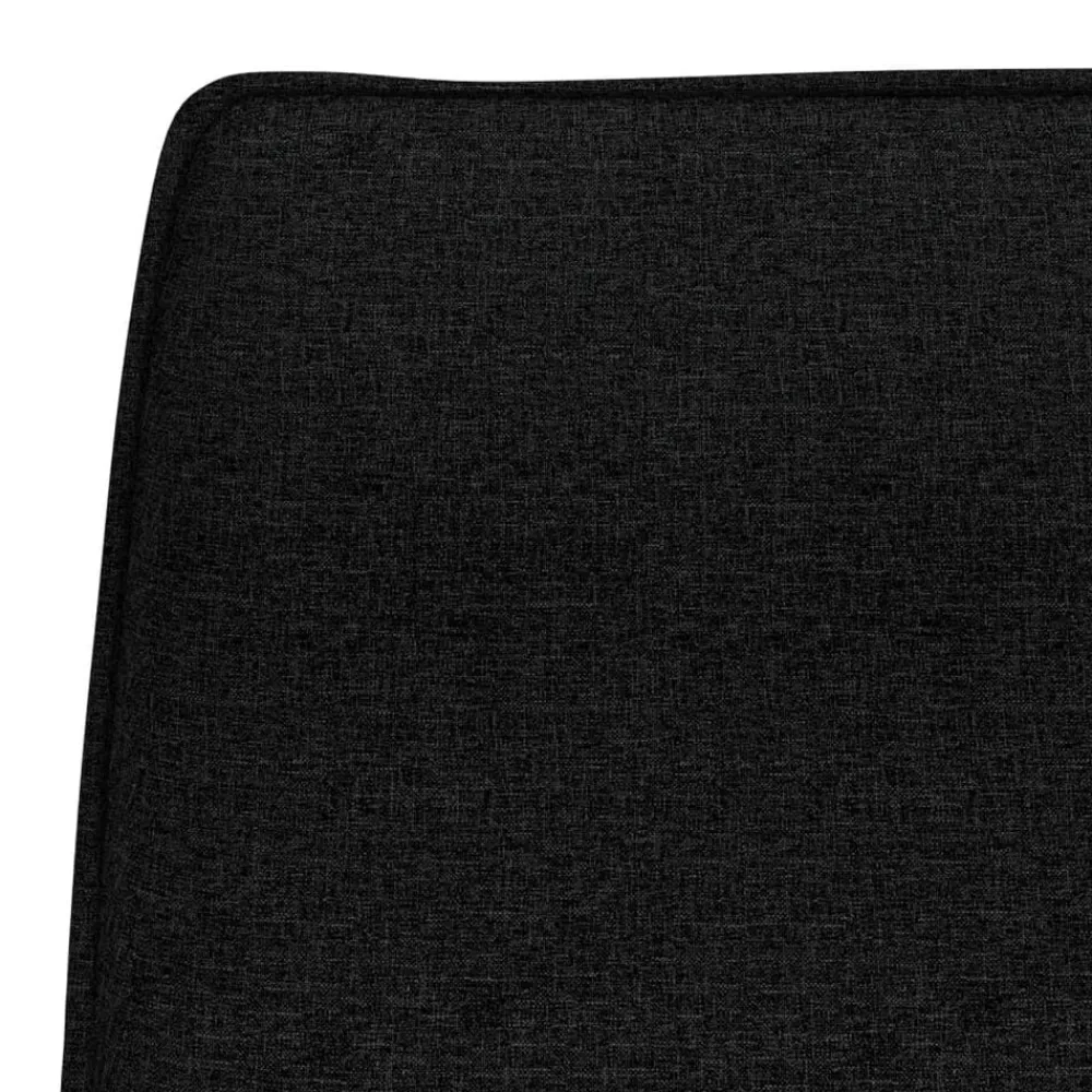 vidaXL Banco de tela 100x75x76 cm Negro