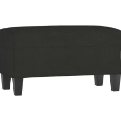 vidaXL Banco de tela 70x35x41 cm Negro Clearance