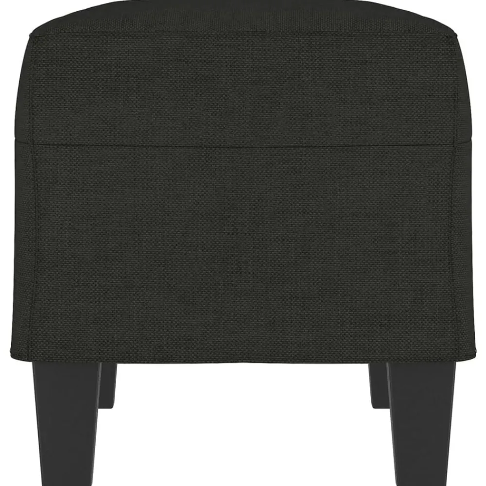 vidaXL Banco de tela 70x35x41 cm Negro Clearance
