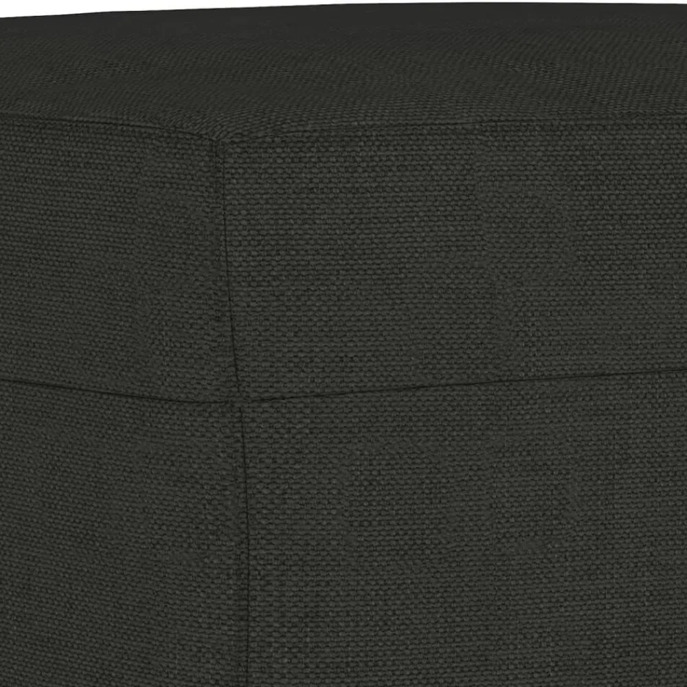 vidaXL Banco de tela 70x35x41 cm Negro Clearance