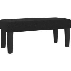 vidaXL Banco de tela 70x30x30 cm Negro Clearance