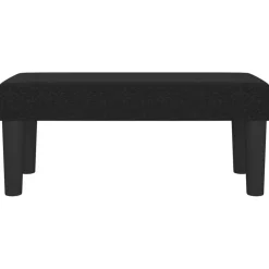 vidaXL Banco de tela 70x30x30 cm Negro Clearance