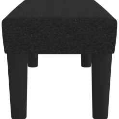 vidaXL Banco de tela 70x30x30 cm Negro Clearance