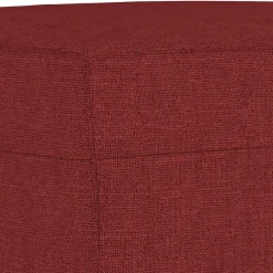 vidaXL Banco de tela 70x35x41 cm Rojo vino tinto Clearance