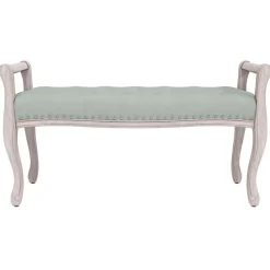 vidaXL Banco de terciopelo 110x45x60 cm Gris claro Sale