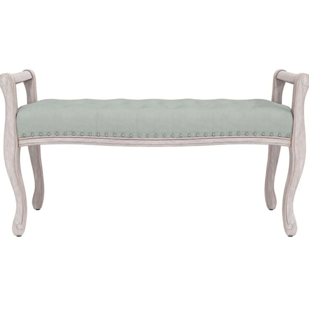 vidaXL Banco de terciopelo 110x45x60 cm Gris claro Sale