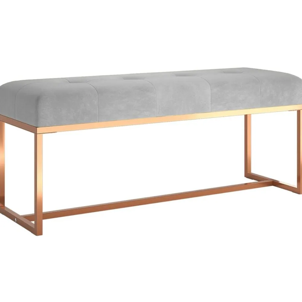 vidaXL Bancos-Banco de terciopelo 110x36x45 cm