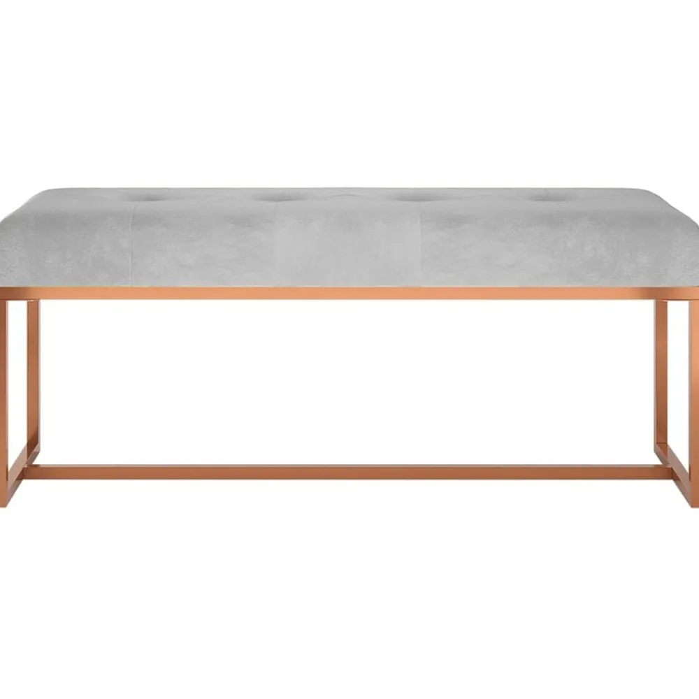 vidaXL Bancos-Banco de terciopelo 110x36x45 cm