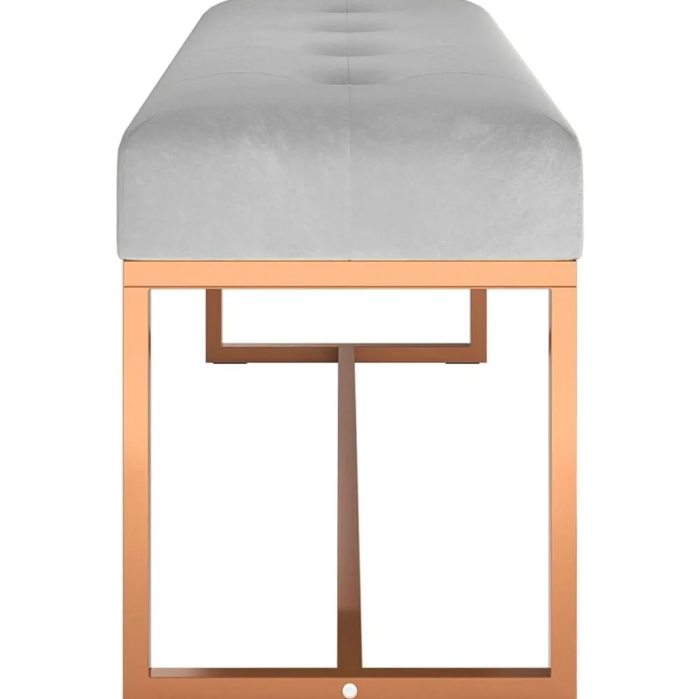 vidaXL Bancos-Banco de terciopelo 110x36x45 cm