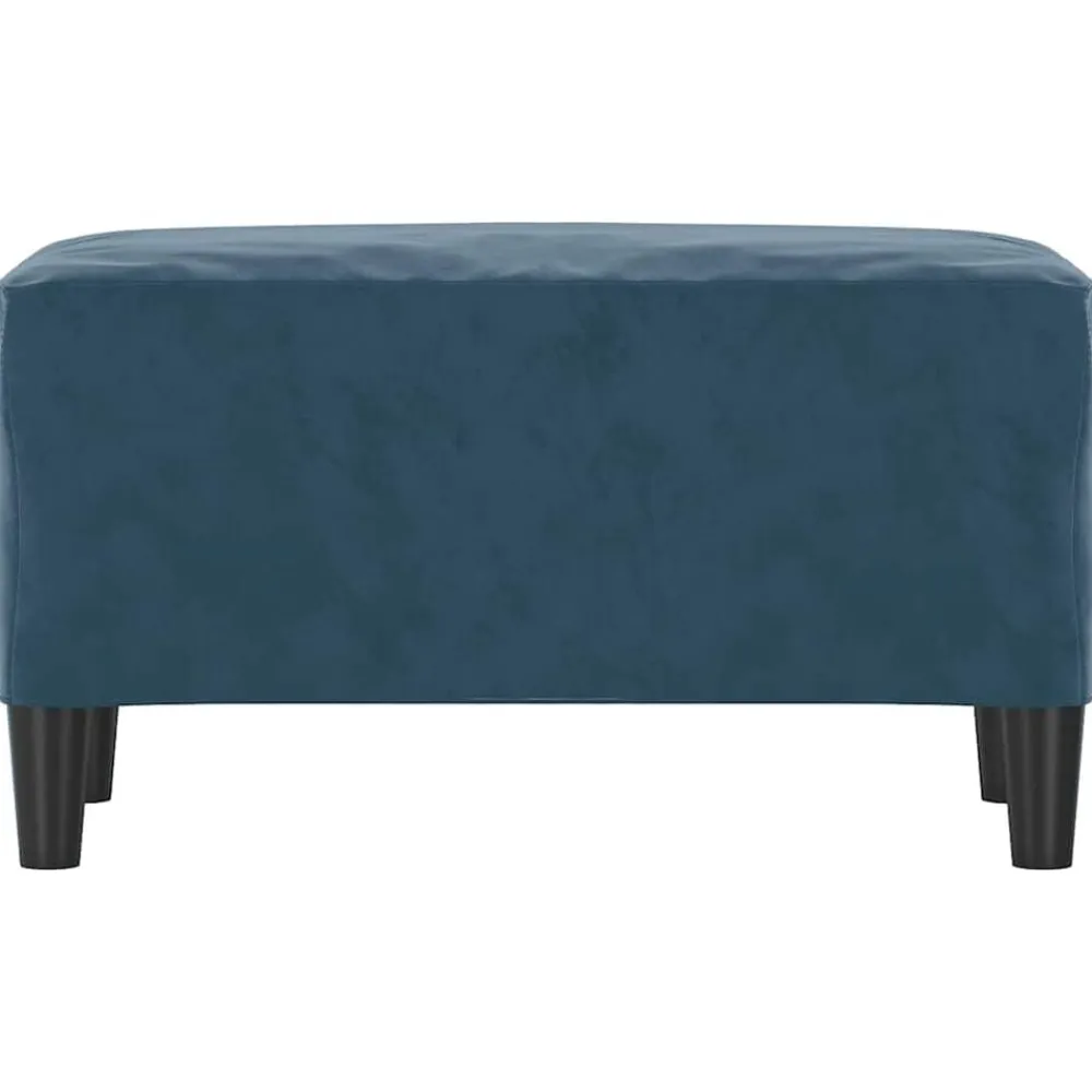 vidaXL Banco de terciopelo 70x35x41 cm Azul Hot