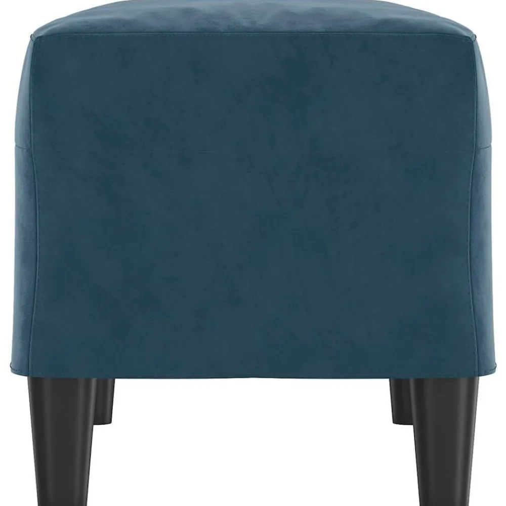 vidaXL Banco de terciopelo 70x35x41 cm Azul Hot