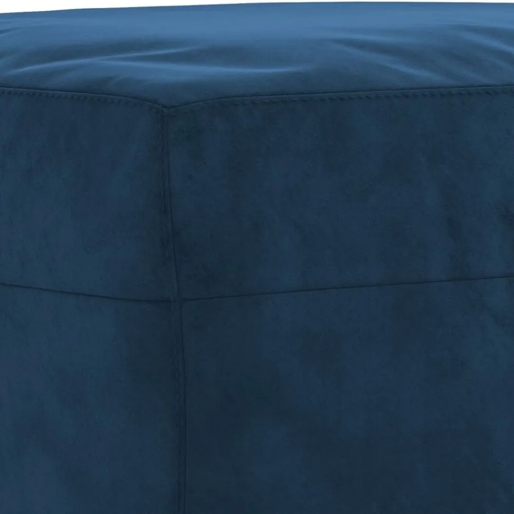 vidaXL Banco de terciopelo 70x35x41 cm Azul Hot