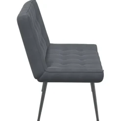 vidaXL Banco de terciopelo 110x74x84 cm Gris oscuro Hot