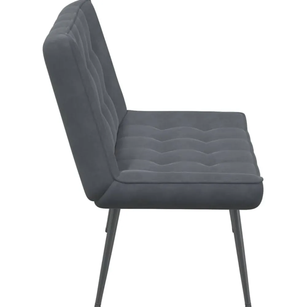 vidaXL Banco de terciopelo 110x74x84 cm Gris oscuro Hot