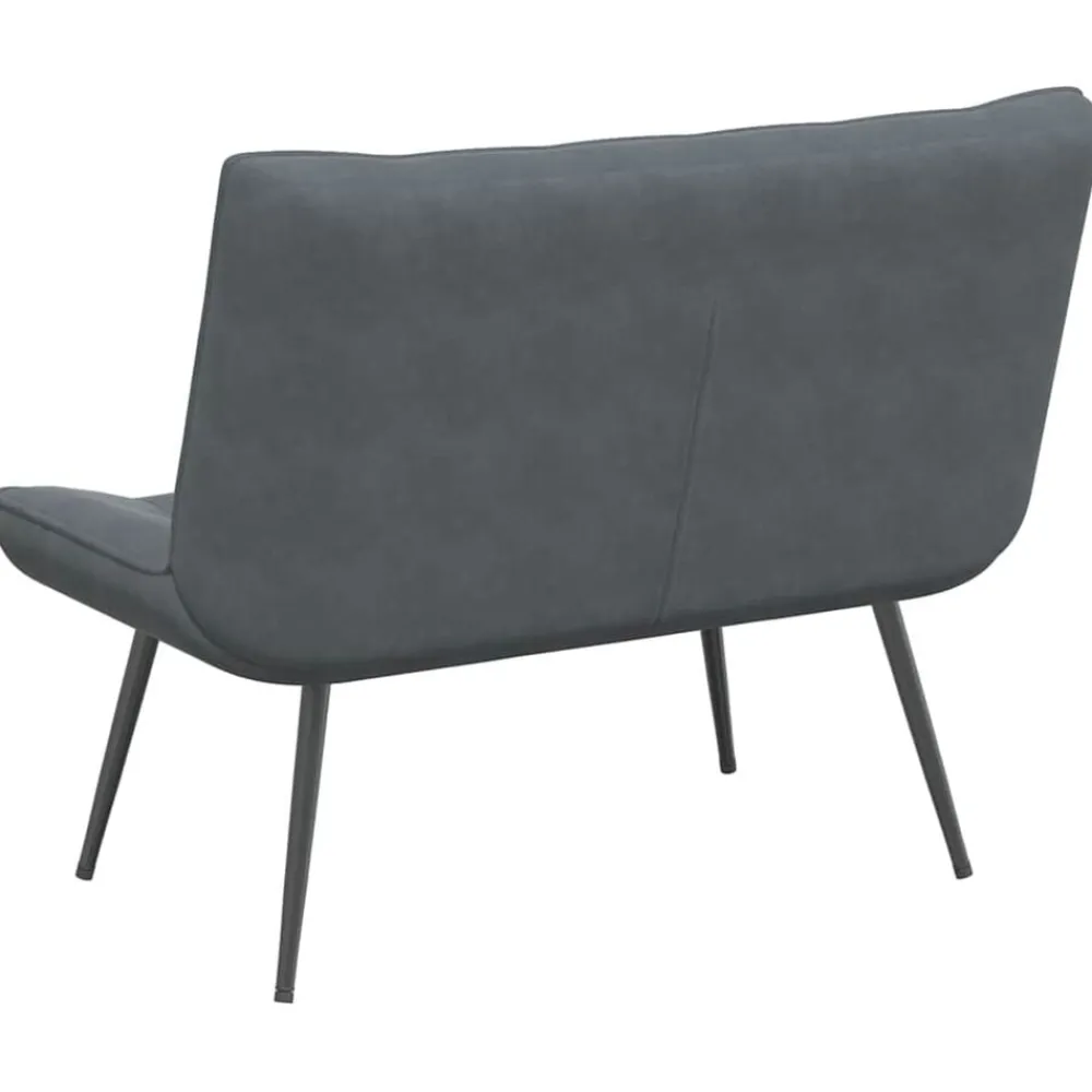 vidaXL Banco de terciopelo 110x74x84 cm Gris oscuro Hot
